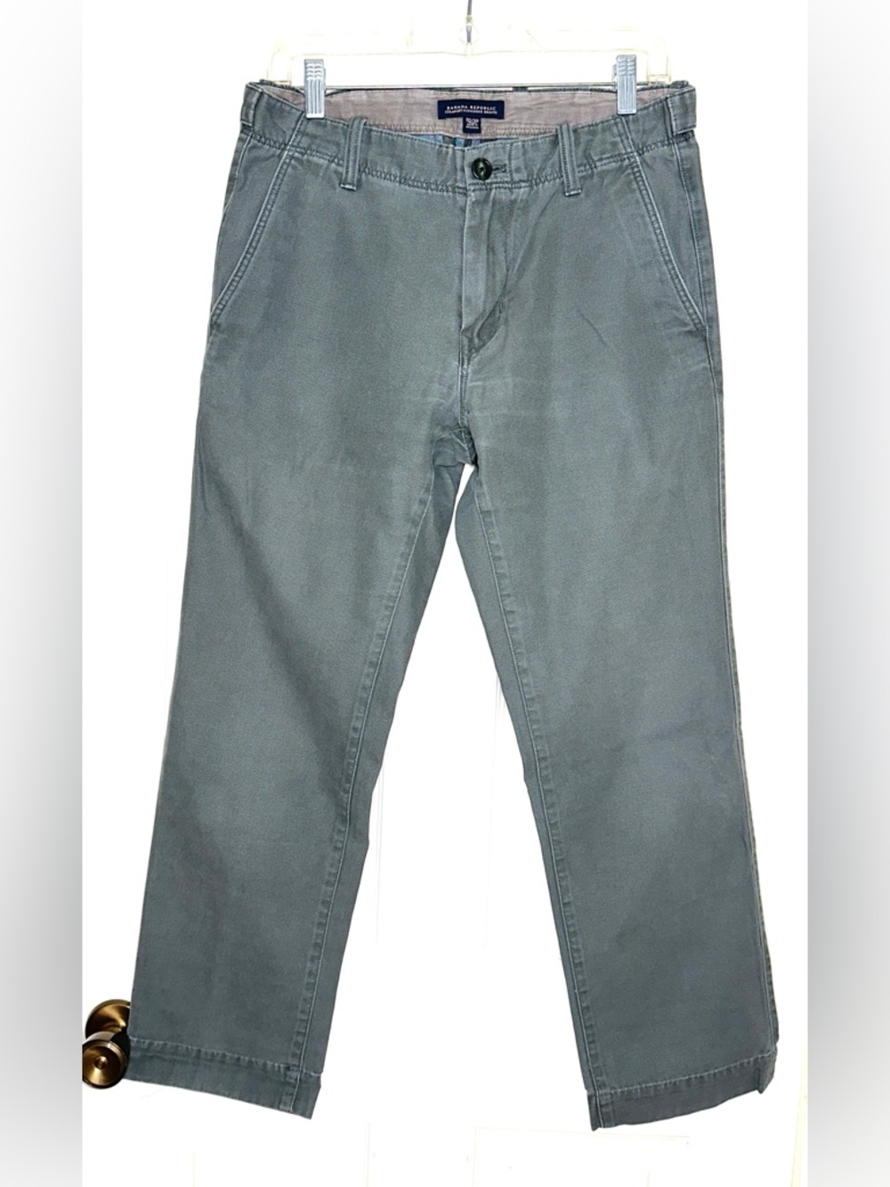 Banana Republic Olive Green Straight Fit Pants